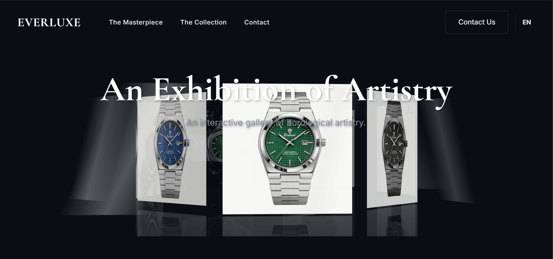 Everluxe websie screenshot